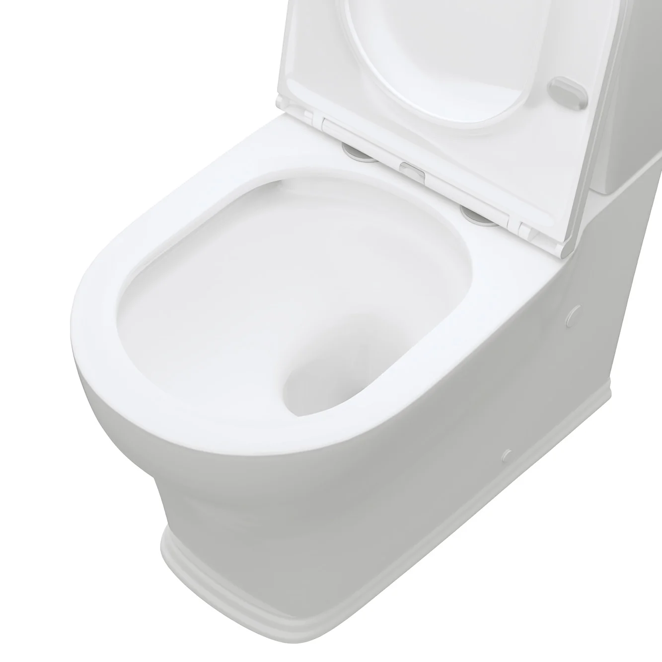 Fienza Lillian Tornado Flush Back-to-Wall Toilet Suite, Slim Seat, Gloss White - Image 3