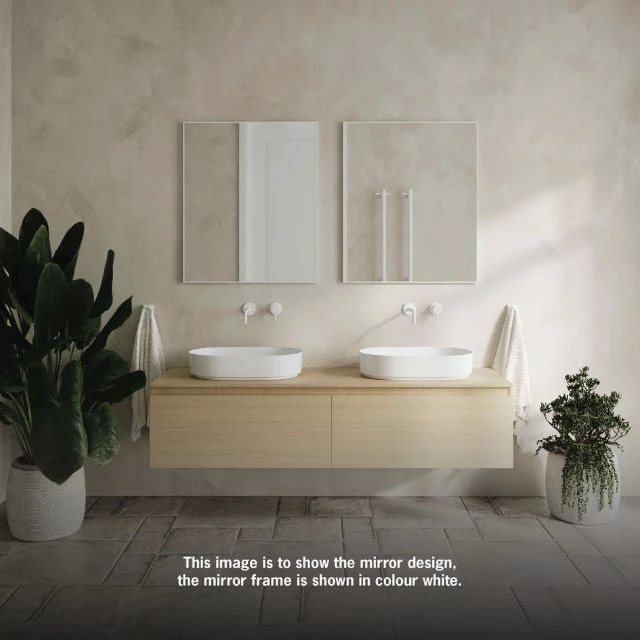 Thermogroup Rectangular Gold Framed Mirror - Image 3